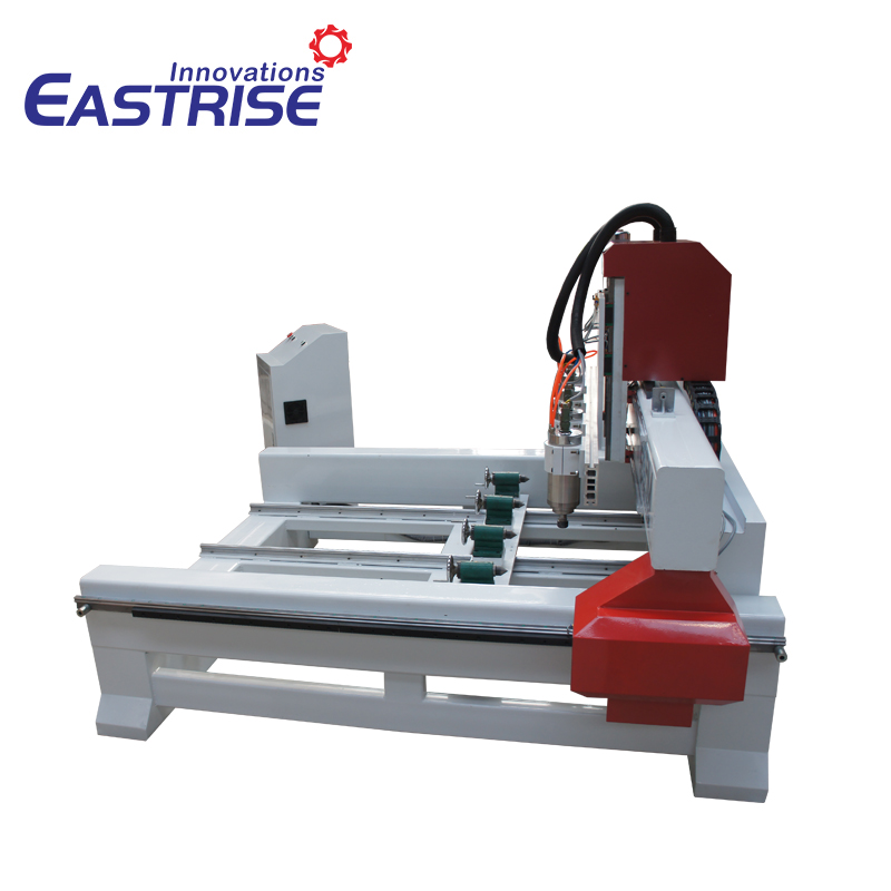 Kina 4-head Round Wood 3D Carving CNC Router Machine till salu